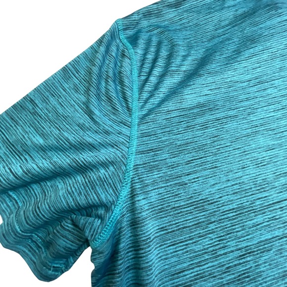 Apt. 9 Mens XXL Premier Flex Performance Polo Shirt Teal Space Dye Short Sleeve - Picture 6 of 7